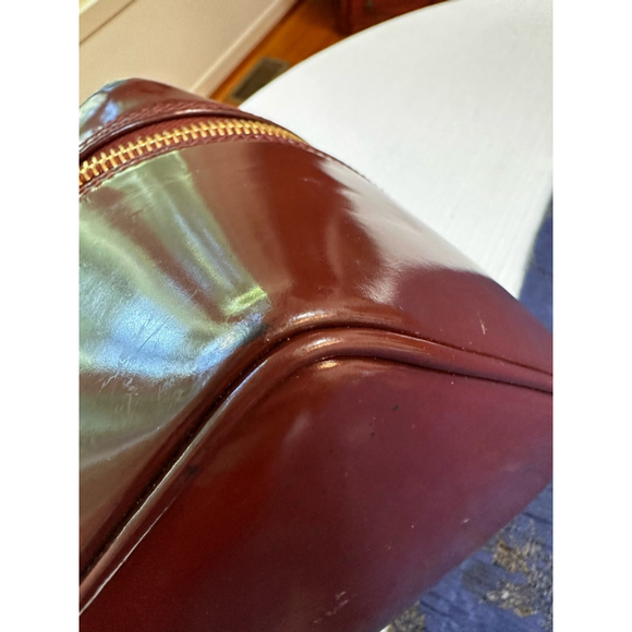 Gucci Brown Patent Leather Vanity Case w/Bamboo Accents - Picture 8 of 13